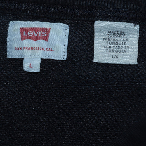 Mens UK Size L Levi's Black Pullover Sweatshirt
