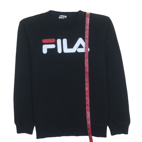 Fila Mens Black XL Crew Neck Pullover Sweatshirt
