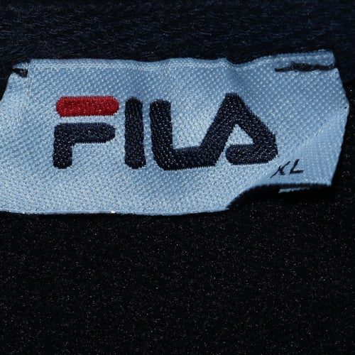 Fila Mens Black XL Crew Neck Pullover Sweatshirt