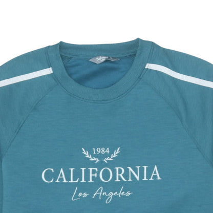 Womens UK Size 16 Nutmeg Blue Pullover Sweatshirt
