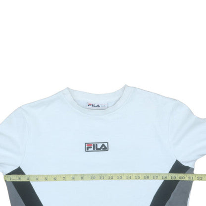 Mens UK Size XS FILA White Pullover Sweatshirt