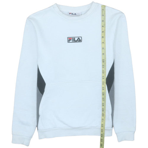Mens UK Size XS FILA White Pullover Sweatshirt