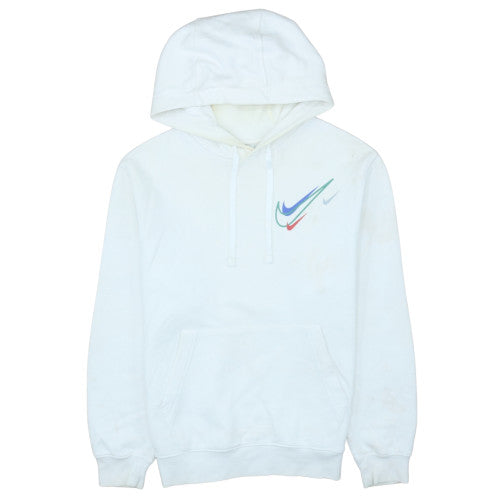 Mens UK Size S Nike White Pullover Hoodie