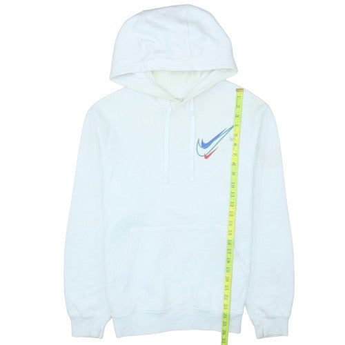 Mens UK Size S Nike White Pullover Hoodie