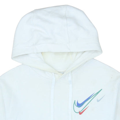 Mens UK Size S Nike White Pullover Hoodie