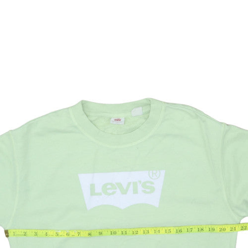 Womens UK Size S Levi's Green Pullover Sweatshirt