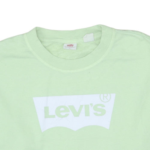Womens UK Size S Levi's Green Pullover Sweatshirt