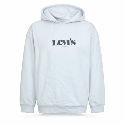 Mens UK Size M Levi's White Pullover Hoodie