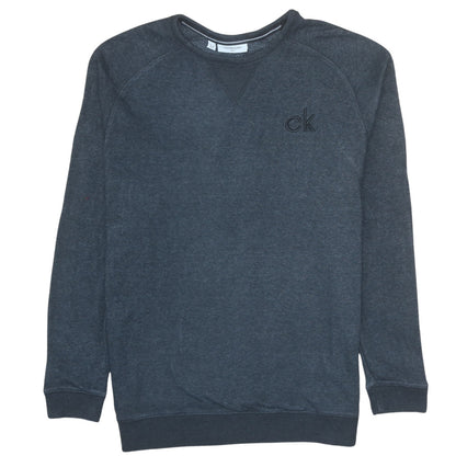 Mens UK Size 2XL Calvin Klein Grey Pullover Sweatshirt