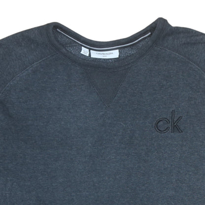 Mens UK Size 2XL Calvin Klein Grey Pullover Sweatshirt