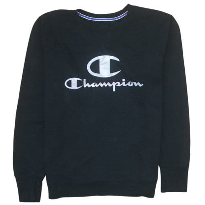 Mens UK Size L Champion Black Pullover Sweatshirt