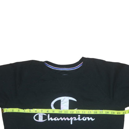 Mens UK Size L Champion Black Pullover Sweatshirt