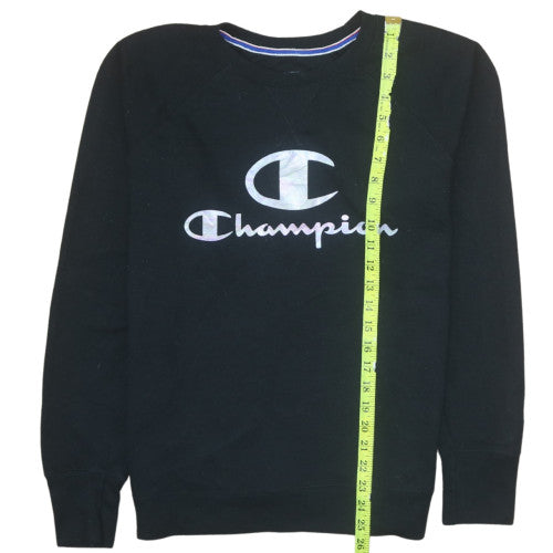 Mens UK Size L Champion Black Pullover Sweatshirt