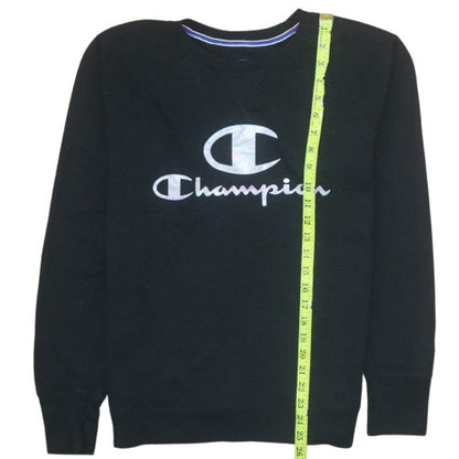 Mens UK Size L Champion Black Pullover Sweatshirt