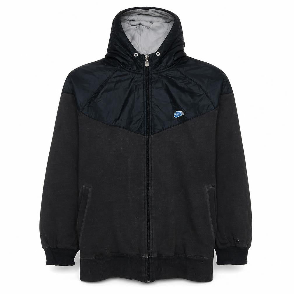 Mens UK Size L Nike Black Full Zip Hoodie