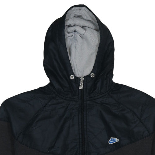 Mens UK Size L Nike Black Full Zip Hoodie