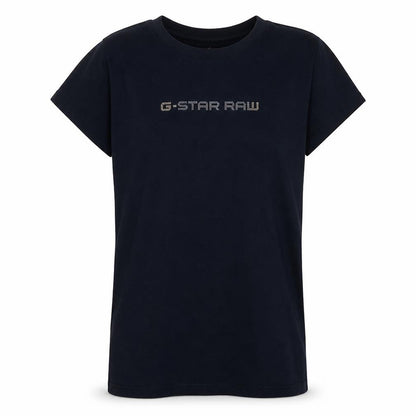 G-Star RAW Womens Blue XL Basic Crew Neck Cotton T-Shirt