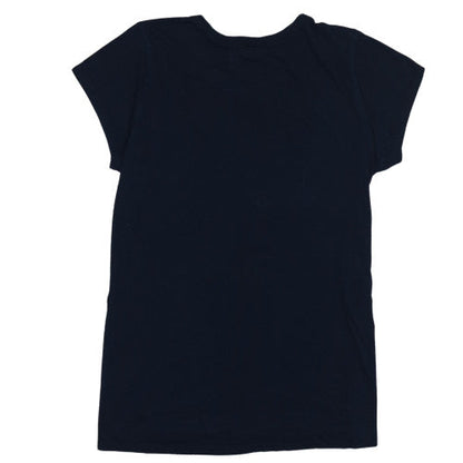 G-Star RAW Womens Blue XL Basic Crew Neck Cotton T-Shirt