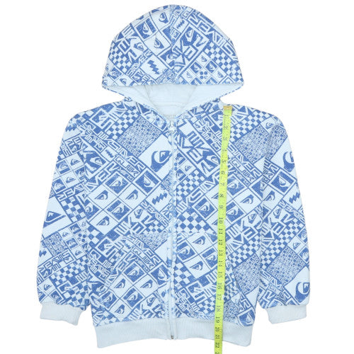 Teens UK Size 12 Quiksilver Blue Full Zip Hoodie