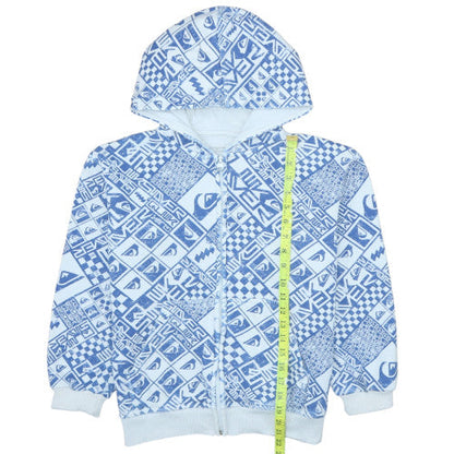 Teens UK Size 12 Quiksilver Blue Full Zip Hoodie