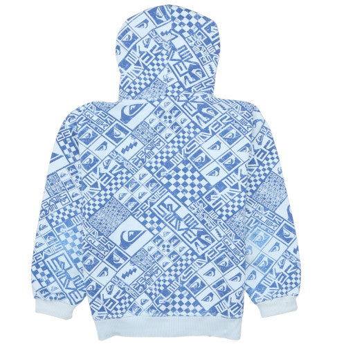 Teens UK Size 12 Quiksilver Blue Full Zip Hoodie