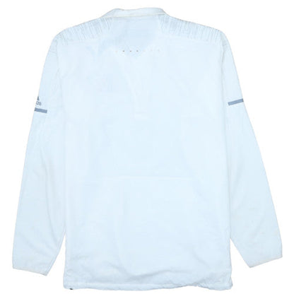 Mens UK Size XL adidas White 1/2 Zip Sweatshirt