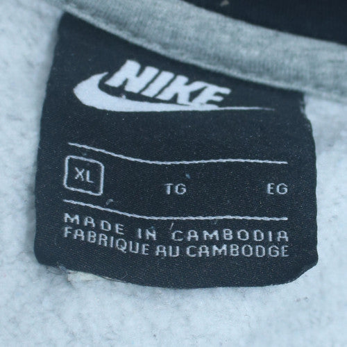 Mens UK Size XL Nike Grey Full Zip Hoodie