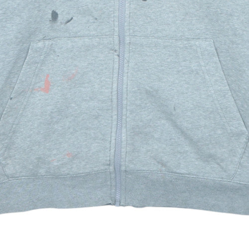 Mens UK Size XL Nike Grey Full Zip Hoodie