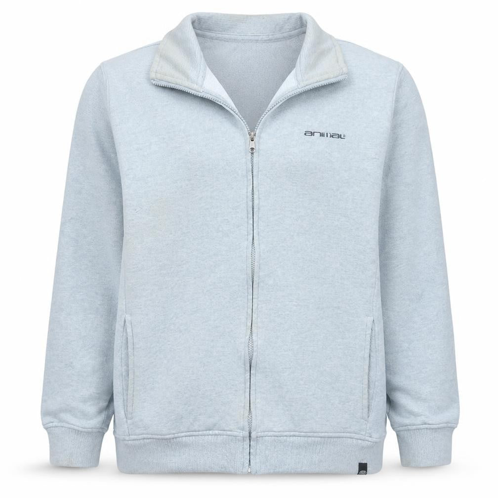 Animal Men's Grey Full Zip Track Jacket Size M Activewear