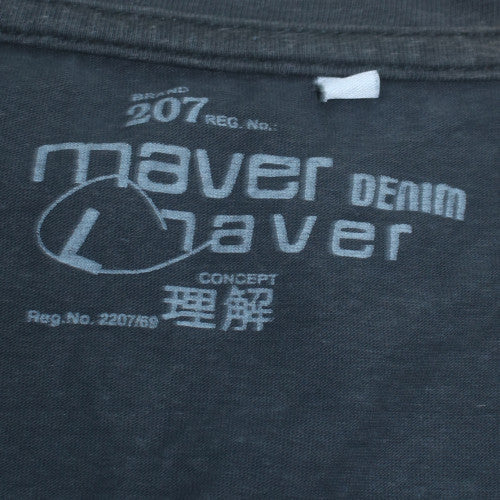 Mens UK Size L Maver Denim Grey  T-Shirt