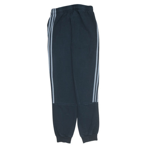 Adidas Boys Black Jogger Trousers 14 Years Fleece Activewear Pants