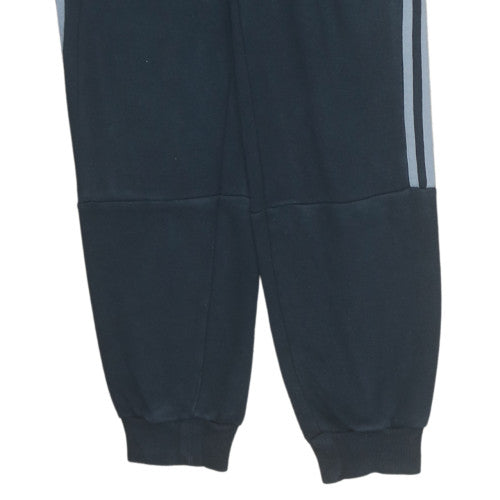 Adidas Boys Black Jogger Trousers 14 Years Fleece Activewear Pants