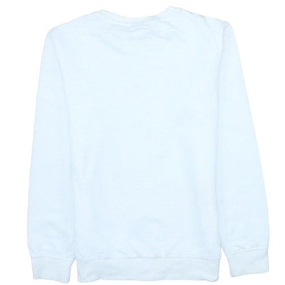 Champion Boys White XL 13-14 Years Logo Crew Neck Sweatshirt