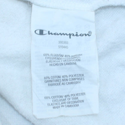 Champion Boys White XL 13-14 Years Logo Crew Neck Sweatshirt