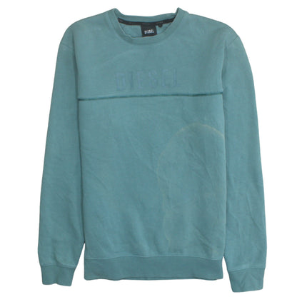 Mens UK Size S Diesel Green Pullover Sweatshirt