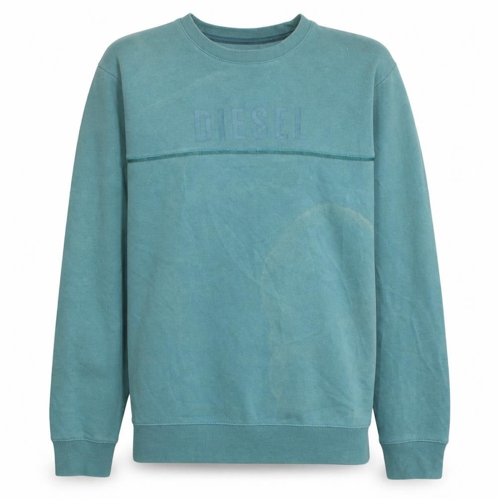 Mens UK Size S Diesel Green Pullover Sweatshirt