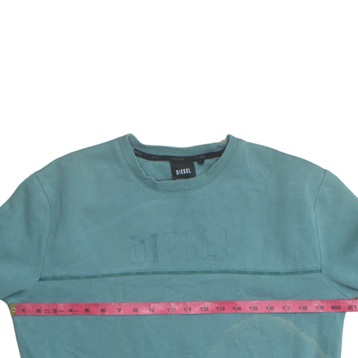 Mens UK Size S Diesel Green Pullover Sweatshirt