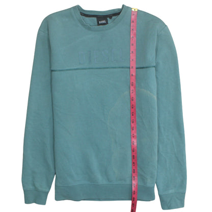 Mens UK Size S Diesel Green Pullover Sweatshirt