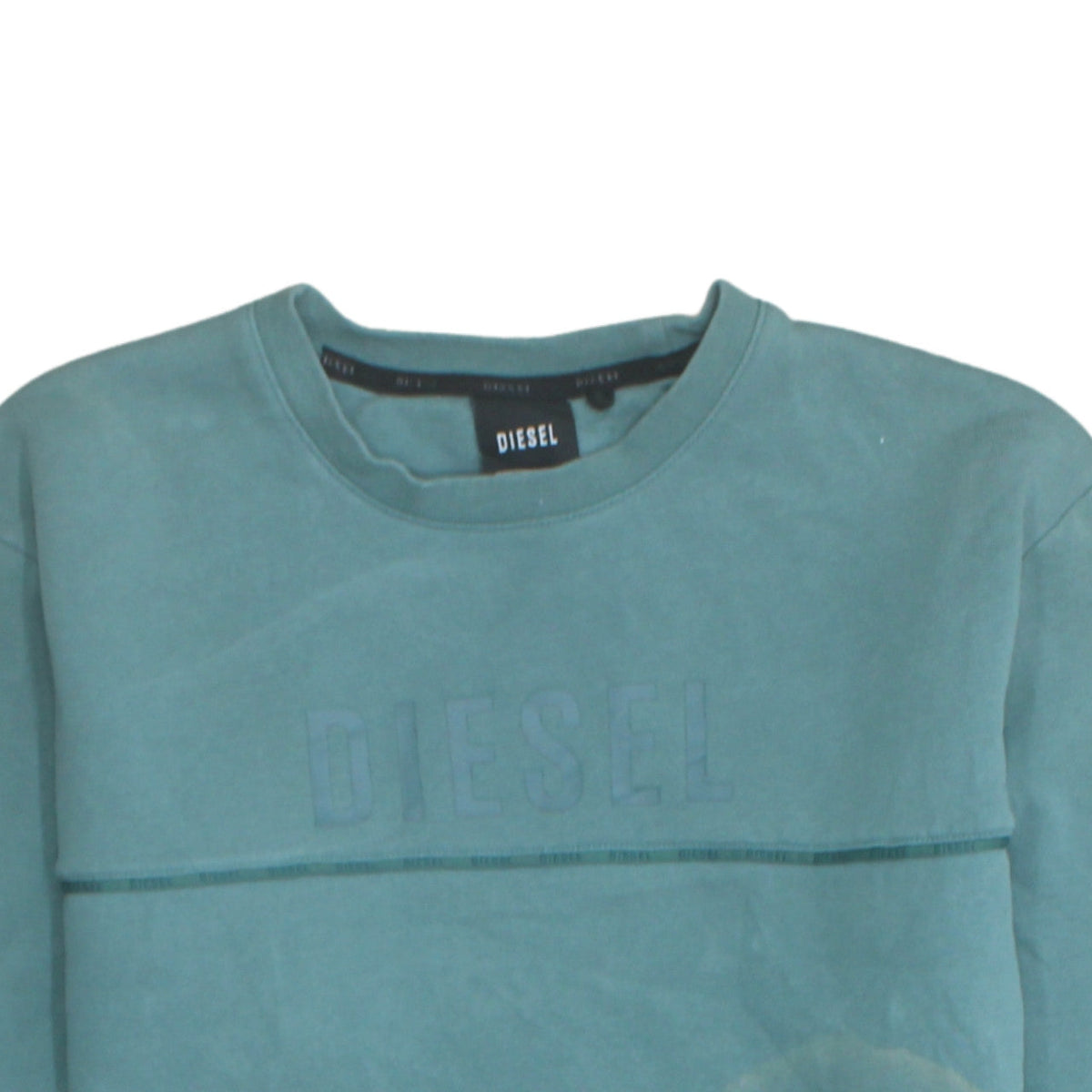 Mens UK Size S Diesel Green Pullover Sweatshirt