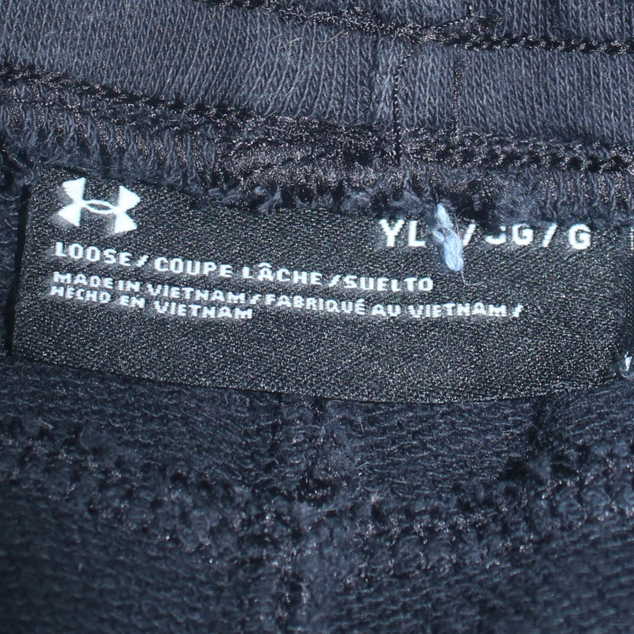 Boys UK Size 12 Years Under armour Relaxed Fit Jogger Black Trousers