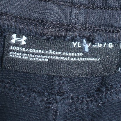 Boys UK Size 12 Years Under armour Relaxed Fit Jogger Black Trousers