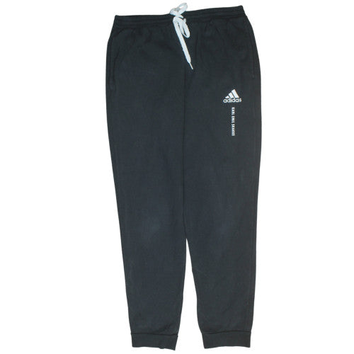 Mens UK Size L adidas Regular Fit Jogger Black Trousers