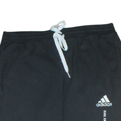 Mens UK Size L adidas Regular Fit Jogger Black Trousers
