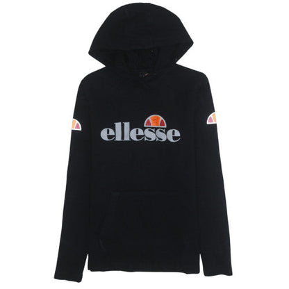 Womens UK Size 10 ellesse Black Pullover Hoodie