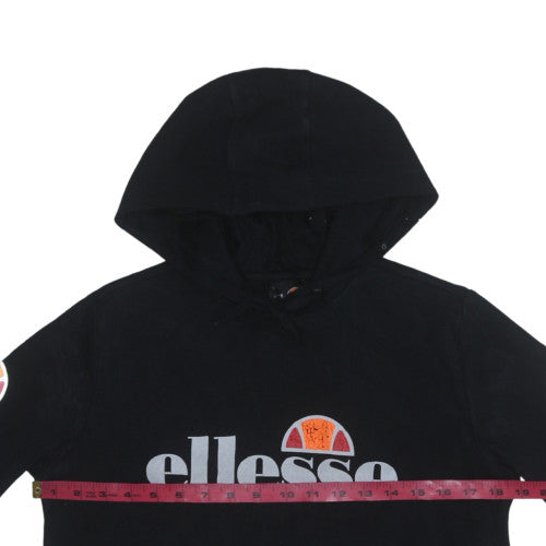 Womens UK Size 10 ellesse Black Pullover Hoodie