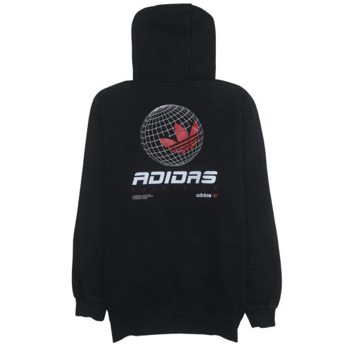 Mens UK Size M adidas Black Pullover Hoodie