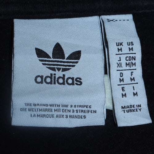 Mens UK Size M adidas Black Pullover Hoodie