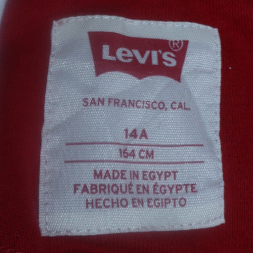 Boys UK Size 14 Years Levi's Red Pullover Hoodie