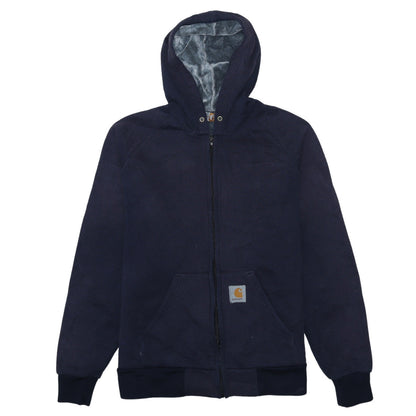 Mens UK Size M Carhartt Blue Full Zip Hoodie