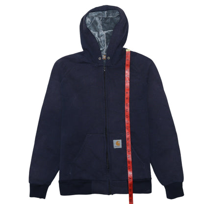 Mens UK Size M Carhartt Blue Full Zip Hoodie